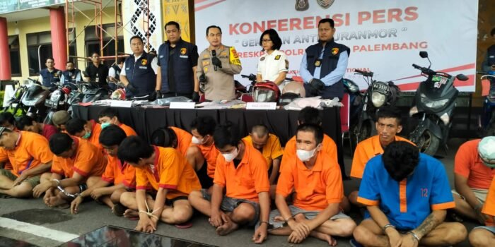 21 Hari, 67 Kasus Curanmor Berhasil Diungkap Satreskrim Polrestabes Palembang