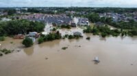 Dua Hari Diguyur Hujan, Kelekar Meluap, Prabumulih Terendam Banjir