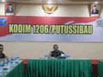 Perwira Staf dan Danramil Jajaran Kodim 1206 Putussibau Dikumpulkan, Ini Pesan Letkol Inf Nasli