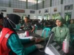 HUT Ke-15 Prajurit Batalyon 644 Walet Sakti Donorkan Darah untuk Masyarakat Kapuas Hulu