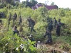 Batalyon 644 Walet Sakti Karya Bhakti di Desa Sibau Hilir Putussibau Utara