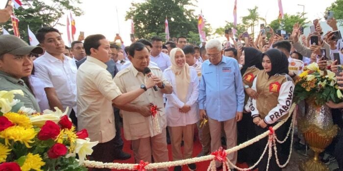 Prabowo Resmikan Gedung DPD Gerindra Sumsel