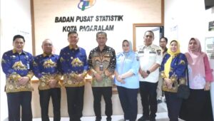 Pj Wako Yudha Singgah ke Kantor BPS Pagar Alam