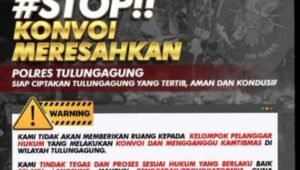 Polres Tulungagung Luncurkan Hashtag #StopKonvoiMeresahkan untuk Ciptakan Wilayah Tertib dan Aman