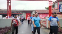 Tingkatkan Hidup Sehat Lapas Kelas IIA Lubuklinggau Gelar Jalan Santai bersama