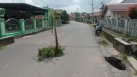 Pisang Tanggamus Tanda Bahaya, Ingatkan Pengguna Hati-hati Melintas Jalan Ini
