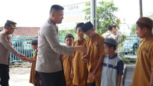 Baksos Jumat Sedekah Polres Prabumulih Sambangi Panti Asuhan Azizah Patih Galung