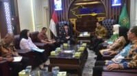 Audiensi dengan Pj Gubernur Sumsel, Kakanwil Ilham Djaya Bahas Implementasi Hukum dan HAM