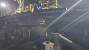 ‘Black Out’ Kapal SPOB Bahari Maju II dan Kapal MT Palusipat Tabrakan