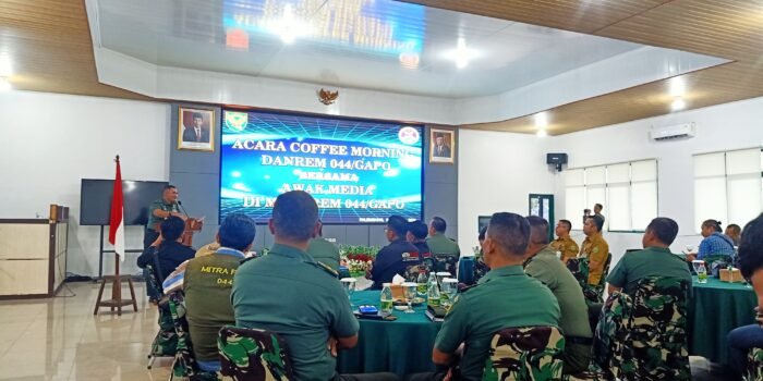 Danrem 044/Gapo : Kami Terbuka Kok, Berikan Kritik, Saran dan Masukan, Untuk Membangun Kenerja TNI Kedepan