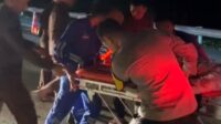 Lakalantas di Tol Palembang – Indralaya KM 29, Kapolres Musi Rawas Turun Tangan Evakuasi