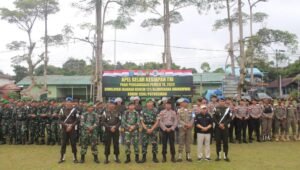 Kodim 1206 Putussibau Gelar Apel Kesiapan PAM Pemilu Tahun 2024, Subdenpom XII/ 1-6 Putussibau Sosialisasi Operasi Gaktib