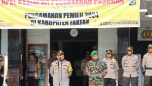 285 Personil Polres Fakfak Siap Amankan TPS Pemilu 2024, Begini Kata Kapolres dan Dandim 1803/ Fakfak