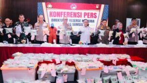 Polda Sumsel Ungkap Kasus Narkoba Terbesar Sepanjang Lima Tahun Terakhir