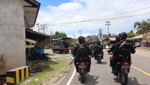 Pantau Kamtibmas di Masa Tenang Pemilu, Polres Kapuas Hulu Gelar Patroli Gabungan