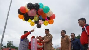 Bupati Kapuas Hulu Buka PORSENI Tingkat Kecamatan Putussibau Utara