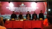 KPU Mamuju Rakor Kesiapan Distribusi Logistik dan Bimtek Penggunaan Silog Kepada PPK Pada Pemilu 2024