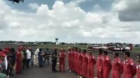 Ribuan Masyarakat Kota Palembang Padati Apron Bravo Lanud SMH Palembang Dalam Open Base Pesawat TNI AU