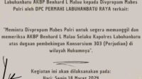 DPC Permahi Labuhanbatu Raya Membuat Pengaduan Terhadap Kapolres Labuhanbatu Ke Divpropam Mabes Polri
