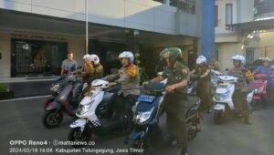 Kapolres Tulungagung Bersama Forkopimda Gelar Patroli