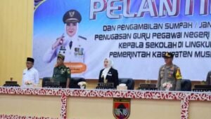 Bupati Lantik 113 Kepala Sekolah di Lingkungan Pemerintah Kabupaten Musi Rawas 