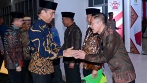 Pj Wali Kota Palembang Ratu Dewa Sambut Presiden Jokowi di Acara Muktamar Ikatan Mahasiswa Muhammadiyah