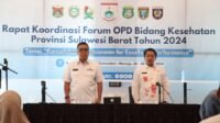 Buka Forum OPD, Sekprov, Idris: Kesehatan Menjadi Salah Satu Aspek Penting dalam Kehidupan