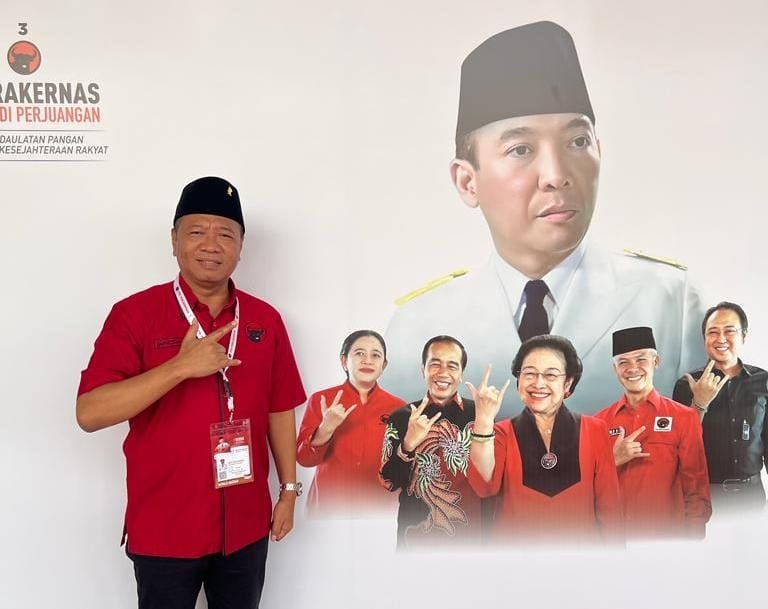 H. Gatut Sunu Wibowo, S.E., M.E., merupakan kader PDI Perjuangan saat menghadiri Rakernas tahun 2023, Foto: Istimewa