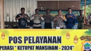 Kapolres Fakfak Berikan Pesan Saat Pengecekan Pos Operasi Ketupat Mansinam 2024