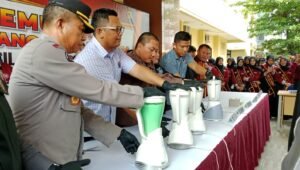 Polda Sumsel Musnahkan 7,7 Kilogram Sabu dan 183 Butir Ekstasi