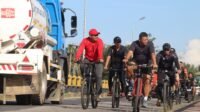 Danrem 121/Abw Gowes Bareng di Kabupaten Mempawah