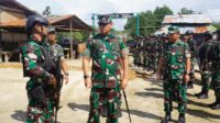 Danrem 182/Jazira Onim Cek Pos Satgas Jajaran Komando Pasca Penembakan Danramil Letda Inf. Oktavianus