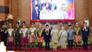 HUT Ke – 81, Bupati dan wakil Bupati Musi Rawas Hadiri Rapat Paripurna DPRD Musi Rawas