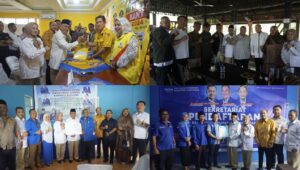 Didampingi Bu De, Komisi I DPRD Sumsel dan Yan Anton Ferdian, Pak De Slamet Ambil Formulir di Golkar, Demokrat dan PAN