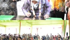 Bupati Musi Rawas Resmikan Kantor Koperasi Di PT Gunung Sawit Selatan Lestari Desa Muara Kati Baru