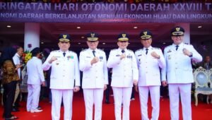 Hadiri Peringatan Hari Otonomi Daerah ke XXVII, Ini Kata Pj Bupati Muba H. Sandi Fahlepi