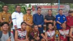 Final Tournament Volly Di Desa Ulak Mengkudu. Pj Bupati Ucapkan Selamat Kepada Para Pemenang