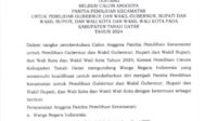 SELEKSI CALON ANGGOTA PANITIA PEMILIHAN KECAMATAN UNTUK PEMILIHAN GUBERNUR DAN WAKIL GUBERNUR, BUPATI DAN WAKIL BUPATI, DAN WALI KOTA DAN WAKIL WALI KOTA PADA KABUPATEN TANAH DATAR TAHUN 2024