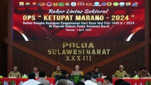 Rakor Lintas Sektoral Operasi Ketupat, Kapolda Sulbar : Bersama Kita Wujudkan Pengamanan Mudik Aman dan Lancar