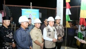 Pj Gubernur Agus Fatoni Groundbreaking Pembangunan Jaringan Listrik PLN di Babat Supat Musi Banyuasin