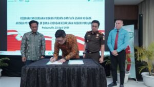 Lanjutkan Sinergitas, Pertamina EP Zona 4 dan Kejaksaan Negeri Kota Prabumulih Kembali Tandatangani MoU Bidang PTUN