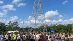 Tinjau Pelaksanaan Proyek Transmisi 275 KV Betung-Palembang, Kapolres Prabumulih Sampaikan ini
