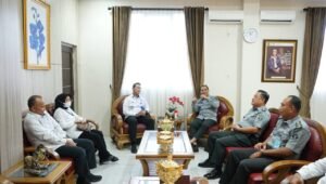 Jalin Sinergi, Kakanwil Kemenkumham Sumsel Terima Audiensi Kepala BNNP Sumsel