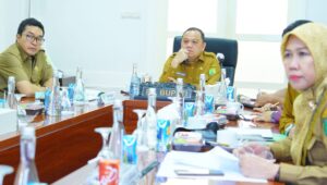 PJ Bupati Sandi Fahlepi Ikuti langsung Rakor Pengendalian Inflasi 2024