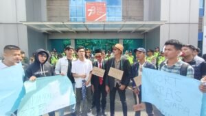 Geruduk Kantor Bulog Sumsel, APKLI Tuntut Pemerintah Turunkan Harga Beras 