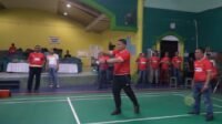 HUT Bhayangkara 78, Kapolres Bersama Pj Wako Prabumulih Buka Turnamen Bulu Tangkis