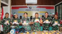 Danrem 121/Abw Gelar Penyelundupan Sabu 21,2 Kg
