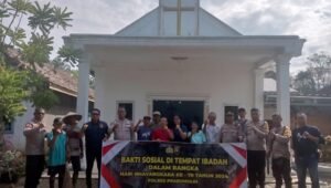 Beginilah Semangat Gotong Royong Masyarakat dan Polsek RKT Menjelang HUT Bhayangkara ke 78