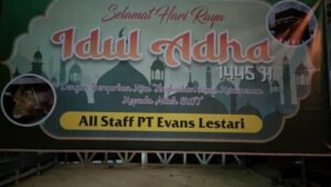 Bentuk berbagi di Idul Adha 1445H, PT Evans Lestari Kurban Sapi