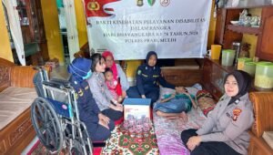 Bakti Kesehatan HUT Bhayangkara Polres Prabumulih, Layanan Kesehatan ke Disabilitas Tunadaksa dan Tunawicara